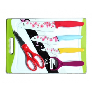 BỘ DAO MORIITALIA FIORE MS06-BF148 (6 MÓN KÈM THỚT)