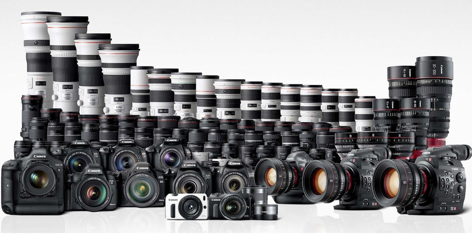 Ống kính canon có đa dạng lens