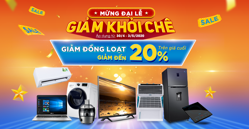 MỪNG ĐẠI LỄ - GIẢM KHỎI CHÊ