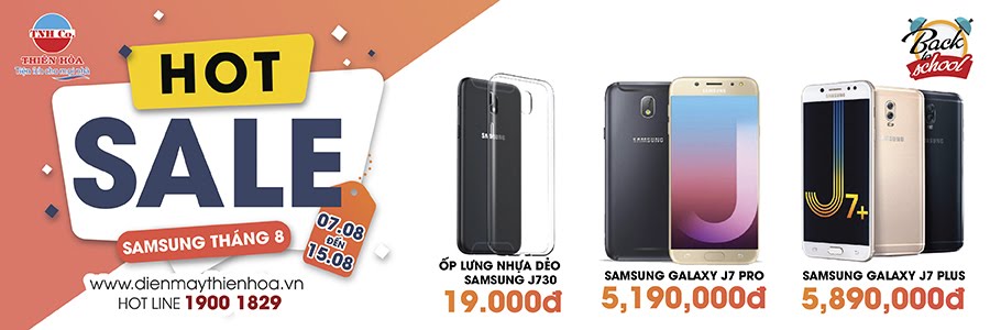 HOT SALE THÁNG 8 DÀNH RIÊNG CHO SAMSUNG GALAXY J7