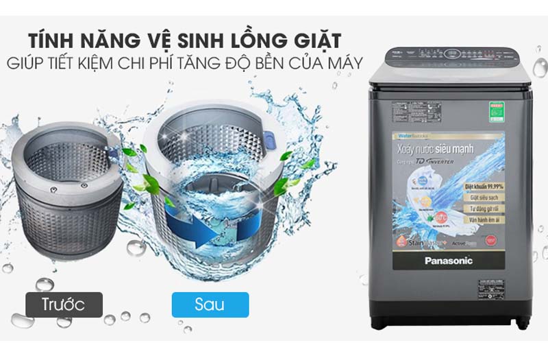 Máy giặt PANASONIC Inverter 10.5kg NA-FD10VR1BV