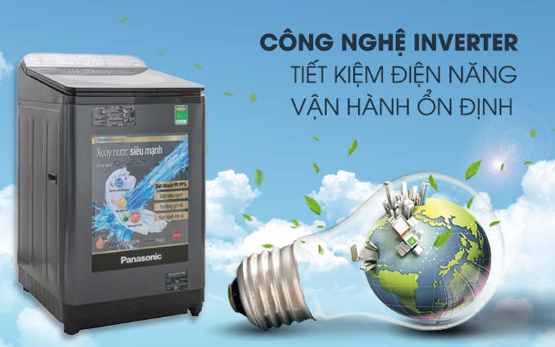 Máy giặt PANASONIC Inverter 10.5kg NA-FD10VR1BV