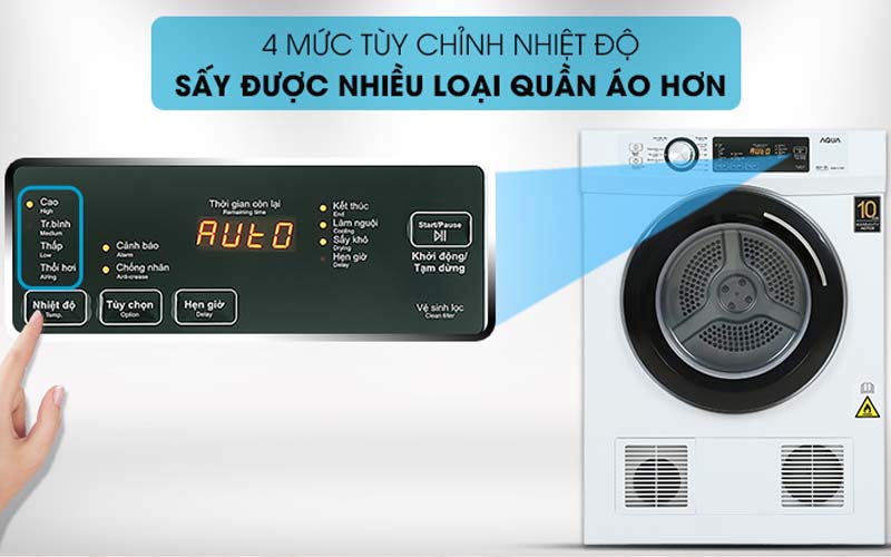 Máy sấy AQUA 7kg AQH-V700F.W