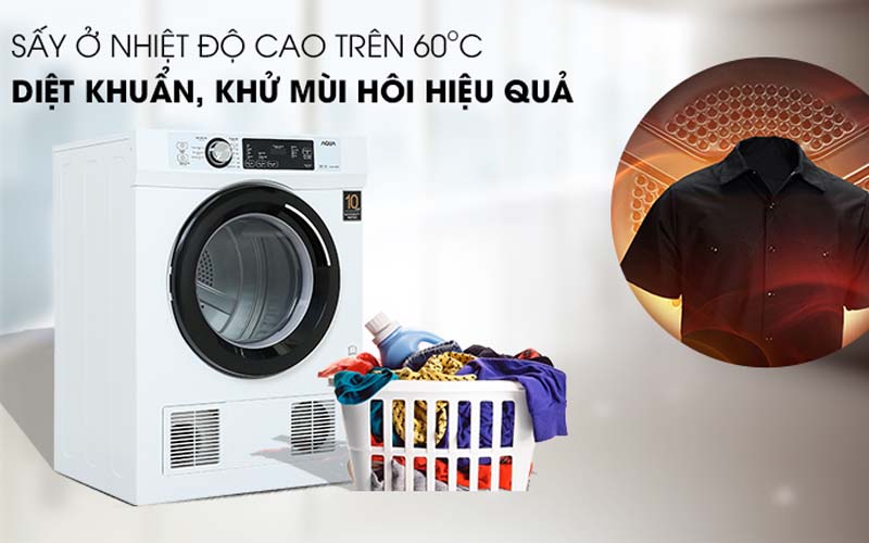 Máy sấy AQUA 7kg AQH-V700F.W