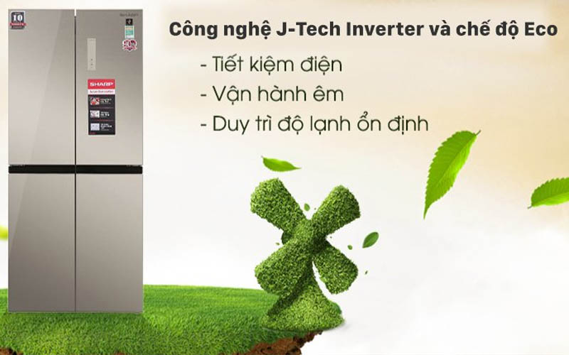 Tủ lạnh SHARP Inverter 362 lít SJ-FX420VG-CH