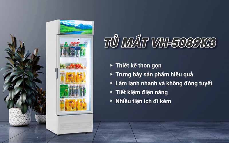 Tủ mát SANAKY Inverter 480 lít VH5089K