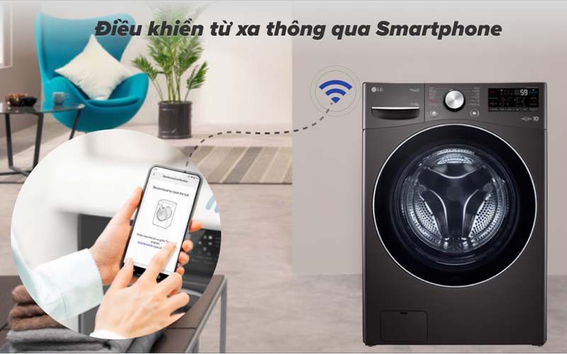 Máy giặt sấy LG 15kg F2515RTGB