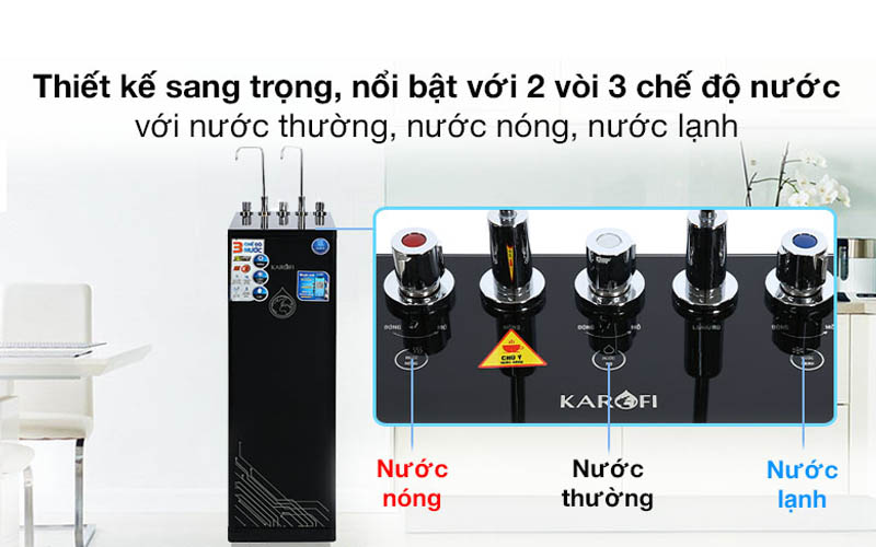 Máy lọc nước KAROFI KAD-D66 (nóng-lạnh)