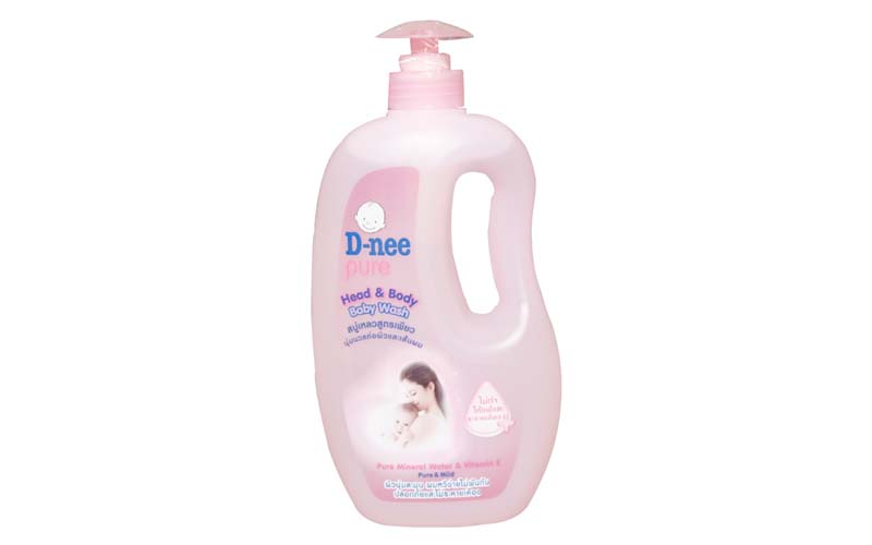 Tắm gội toàn thân em bé D-NEE hồng 800ML