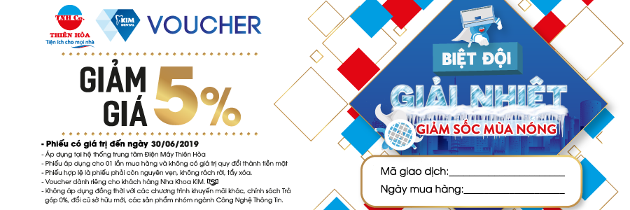 VOUCHER GIẢM GIÁ MUA SẮM 5% TẠI THIÊN NAM HÒA! BẠN ĐÃ CÓ CHƯA?