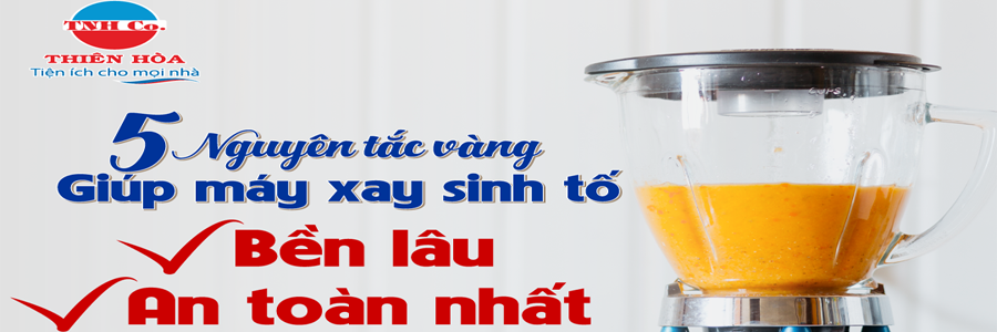 NẮM GIỮ 5 NGUYÊN TẮC VÀNG GIÚP BẠN SỬ DỤNG MÁY  XAY SINH TỐ AN TOÀN NHẤT