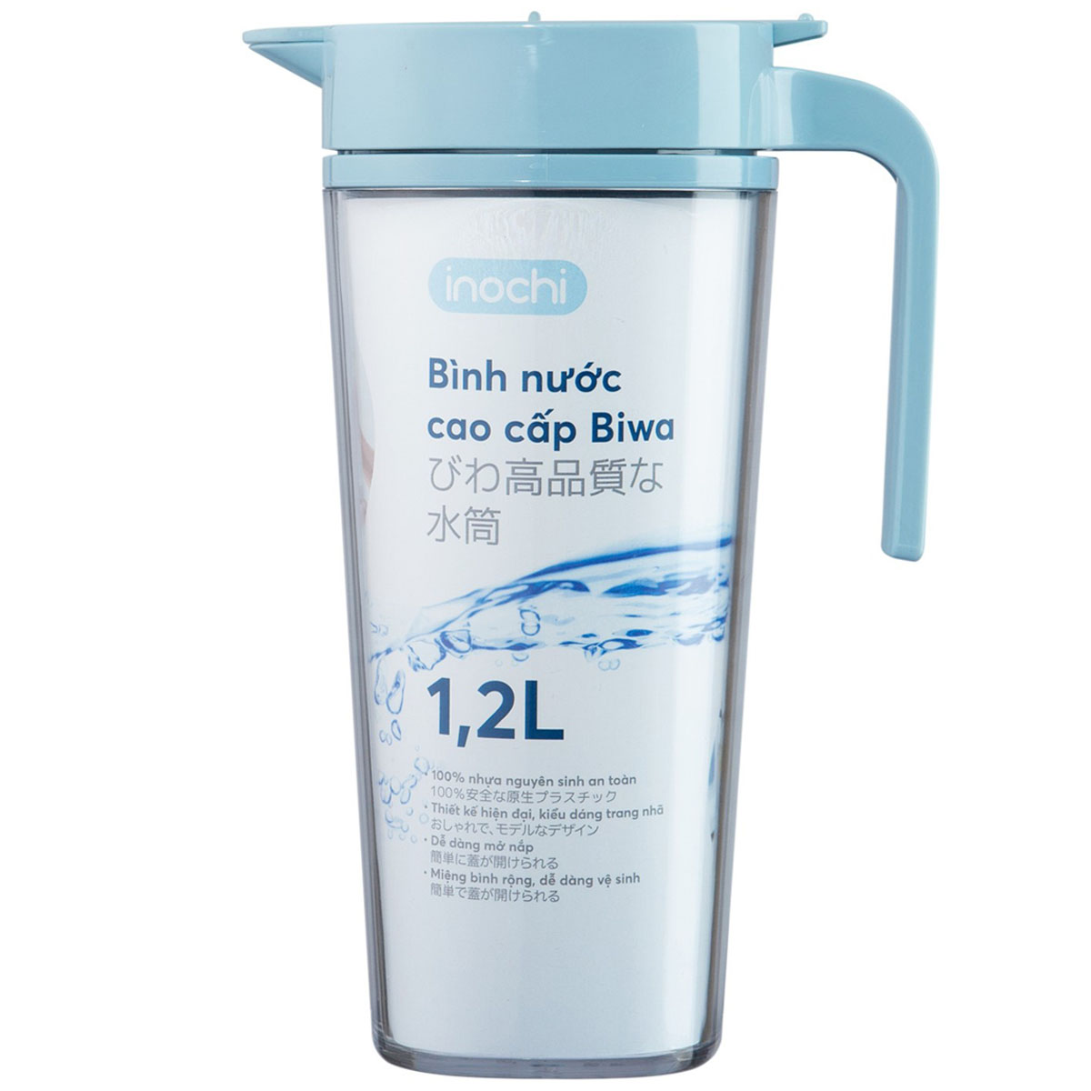 Bình nước Inochi Biwa 1.2 lít BIBW-1200XN1 (Xanh)
