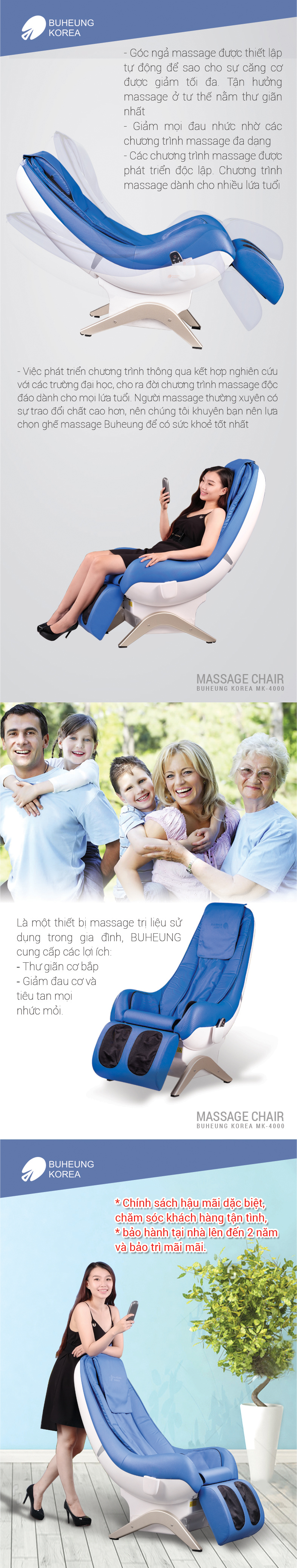 Ghế massage Buheung MK-4000