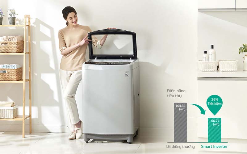 Máy giặt LG inverter 15.5 kg T2555VS2M