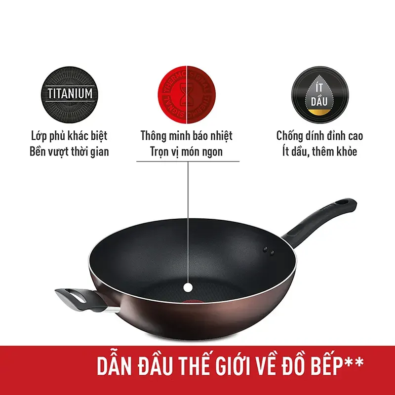 Chảo chiên đáy sâu Tefal Day By Day 28 cm