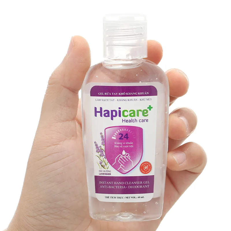 Gel rửa tay khô Hapicare hương lavender 60ml