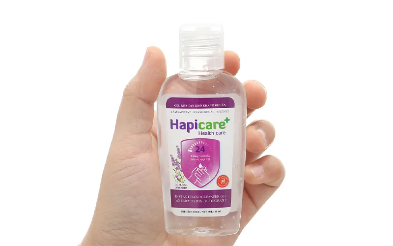 Gel rửa tay khô Hapicare hương lavender 60ml