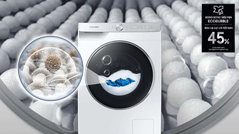 Máy giặt Samsung AI Ecobubble inverter 11 kg WW11CB944DGBSV