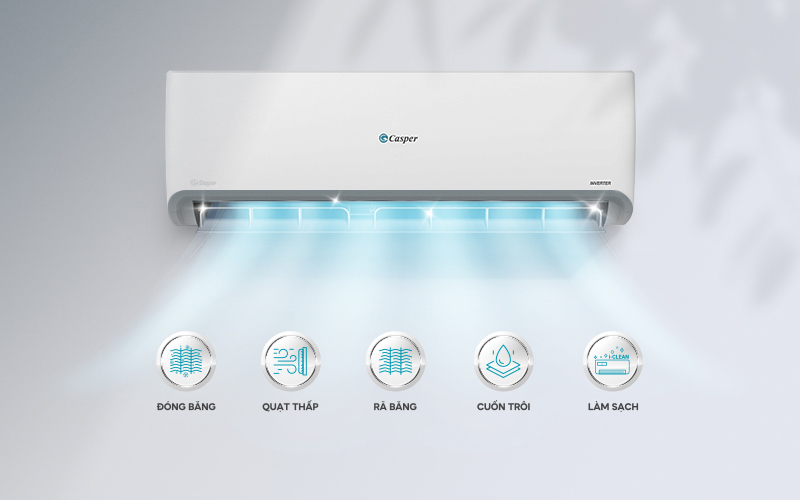 Máy lạnh Casper inverter 1.5 HP QC-12IS36