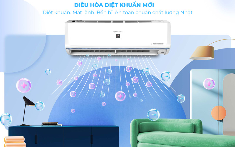 Máy lạnh Sharp inverter 1.5 HP AH-XP13BSW