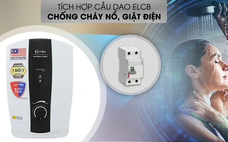 Máy nước nóng Centon 8338EP EMC 3.5 KW