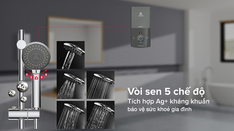 Máy nước nóng trực tiếp Ariston Aures Premium+ 4.5