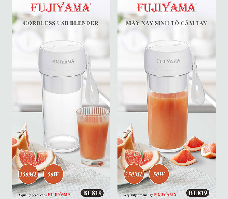 Máy xay sinh tố cầm tay Fujiyama 350 ml BL819