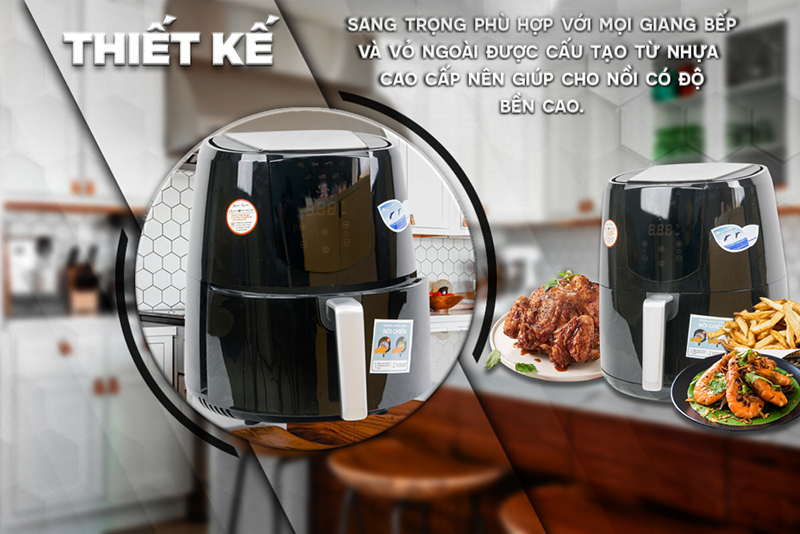 Nồi chiên không dầu Perfect 5 lít PF-D92