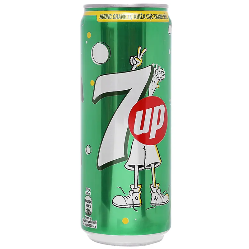 Thùng 24 lon 7Up vị chanh 320 ml