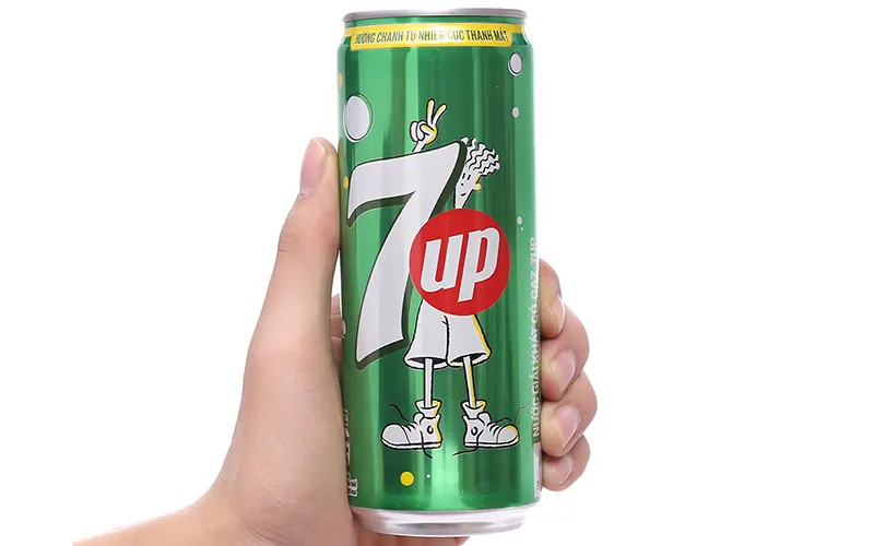 Thùng 24 lon 7Up vị chanh 320 ml