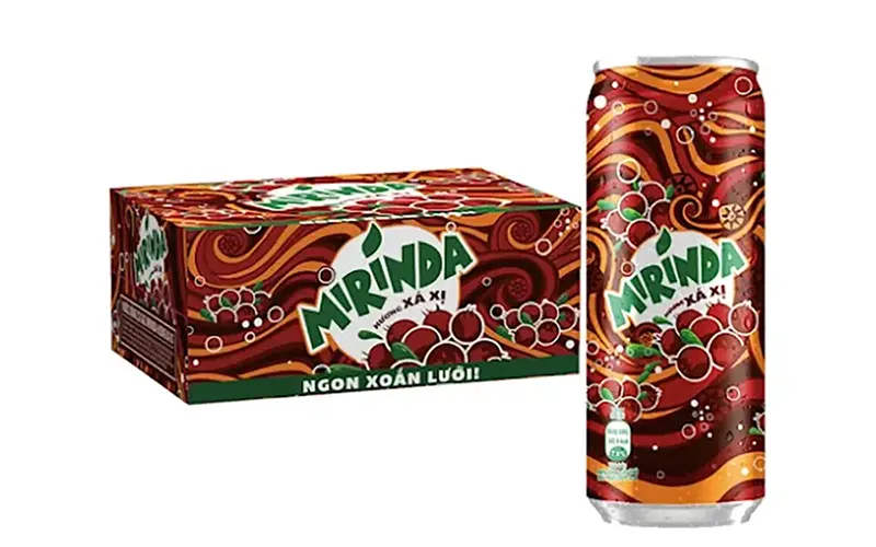 Thùng 24 lon Mirinda xá xị 320 ml