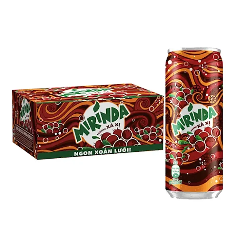 Thùng 24 lon Mirinda xá xị 320 ml