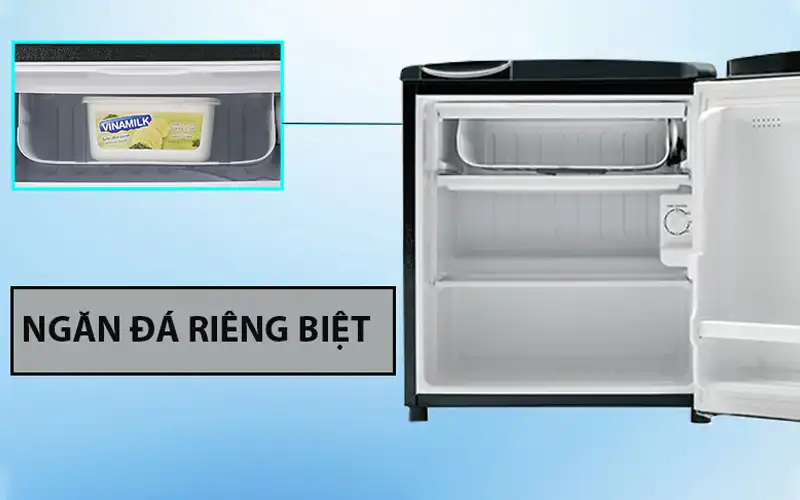 Tủ lạnh Aqua 50 lít AQR-D59FA(BS) giá tốt, có trả góp