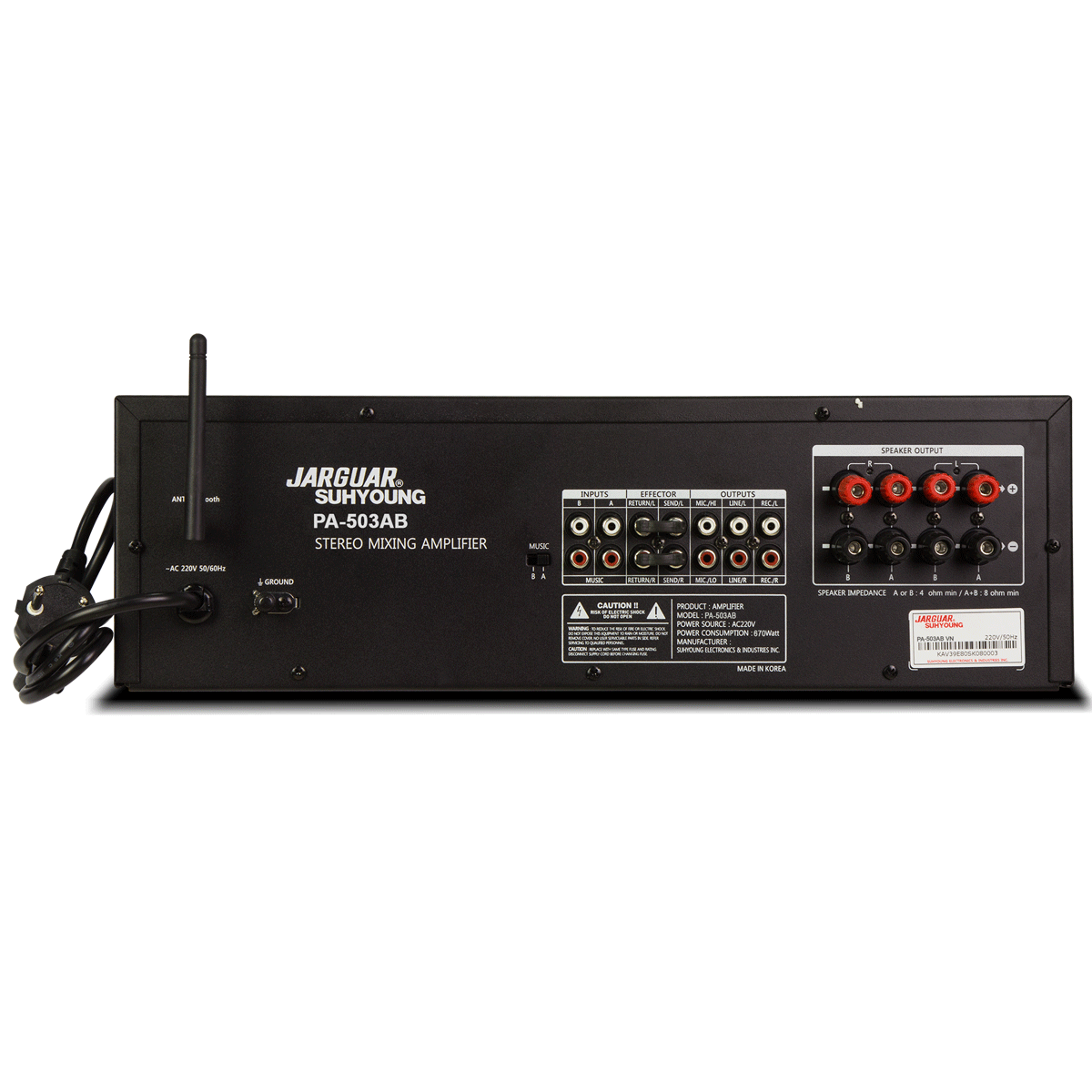 Ampli JARGUAR SUHYOUNG PA-503AB