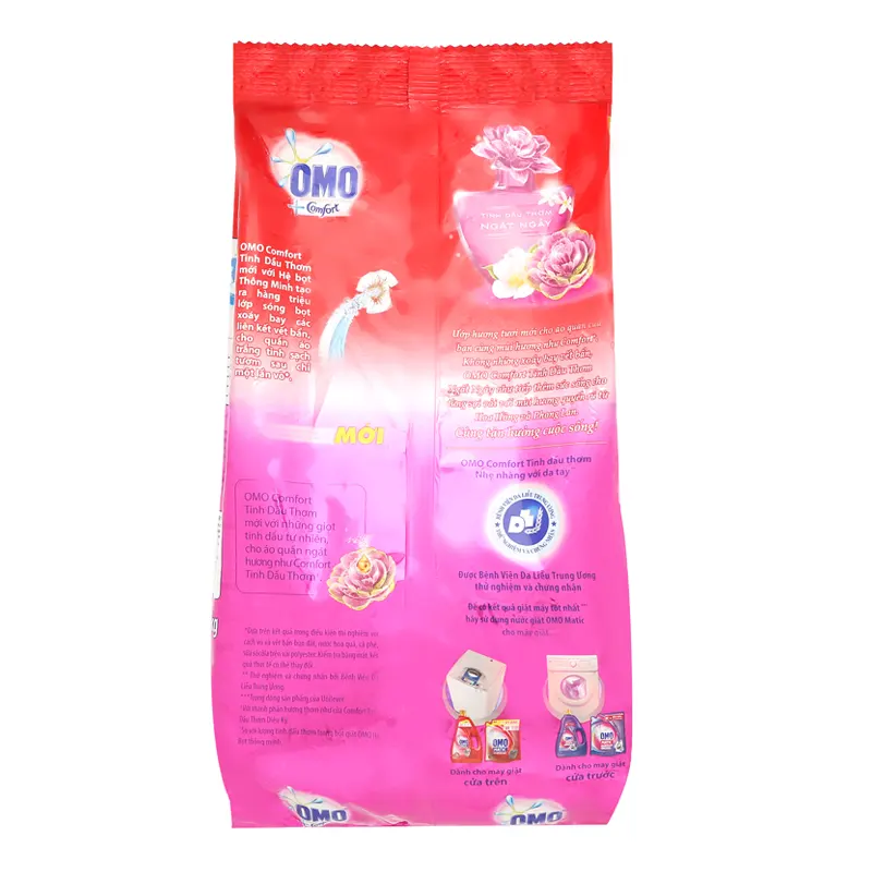 Bột giặt OMO COMFORT tinh dầu thơm ngất ngay hồng 2.7KG