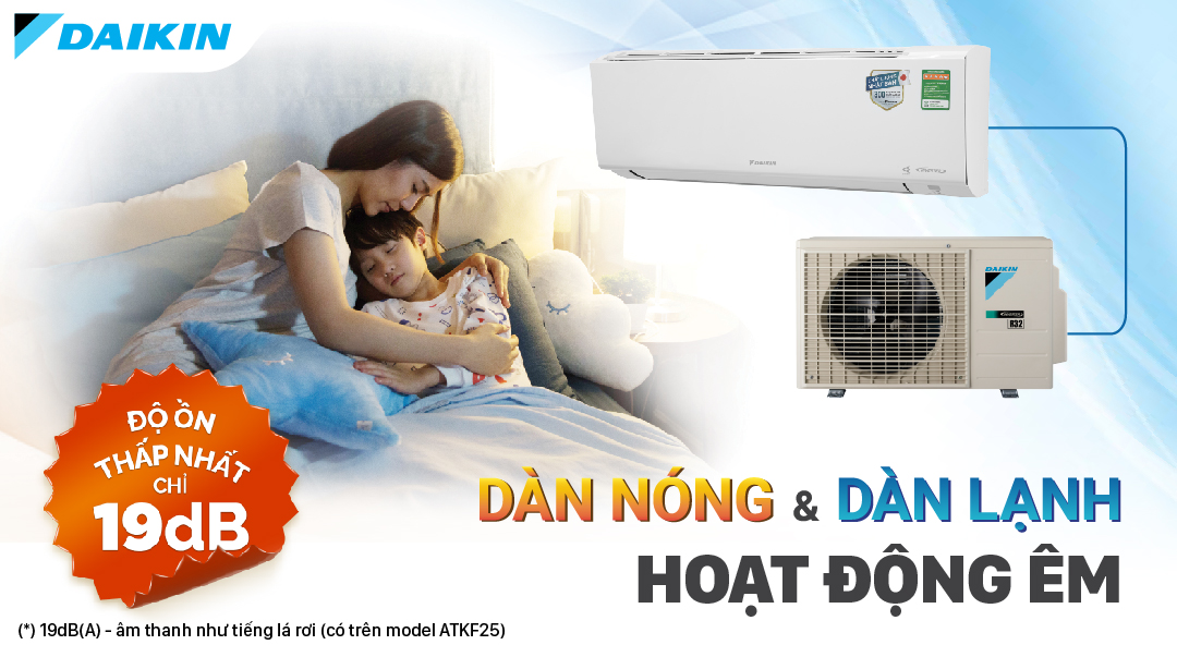 Daikin hoạt động êm ái