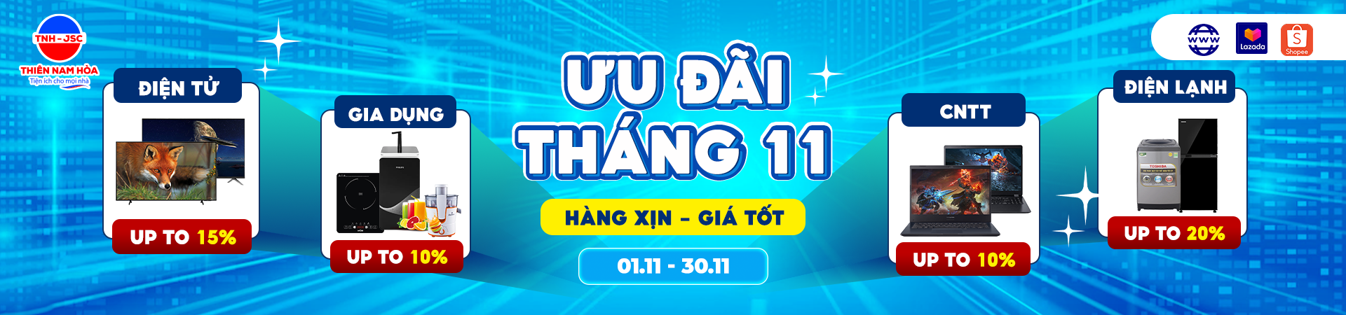 Khuyến mãi đặc biệt tháng 11