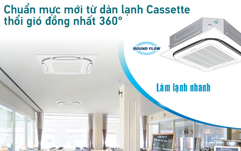 Máy lạnh DAIKIN Inverter 5HP FCNQ42MV1/RNQ42MY1+BRC7F633F9+BYCP125K-W18