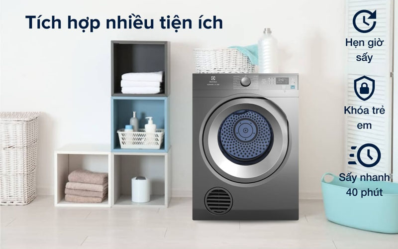 Máy sấy thông hơi ELECTROLUX EDS854N3SB