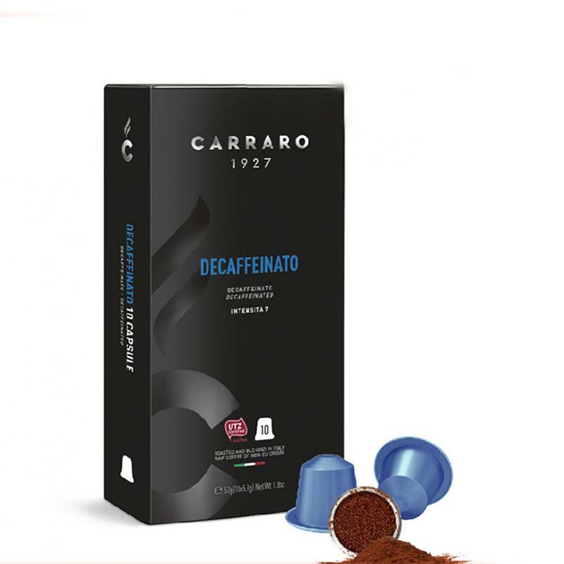 Cà phê CAPSULE CARRARO DECAFFEINATO