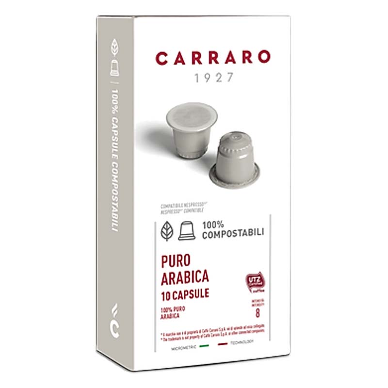 Cà phê CARRARO CREMA ESPRESSO COMPOSTABLE