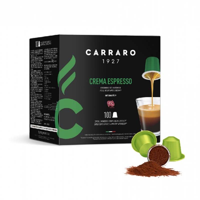 Cà phê CARRARO CREMA ESPRESSO 100 viên