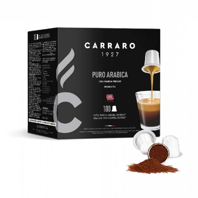 Cà phê CAPSULE CARRARO PURO ARABICA