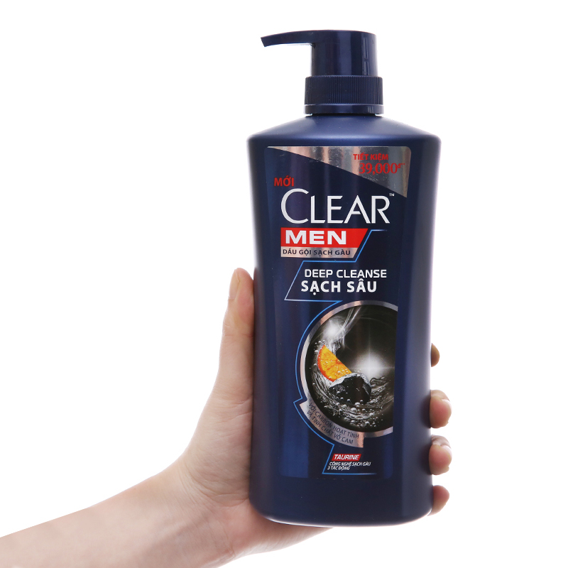 Dầu gội CLEAR MEN 630G (Mềm-sạch sâu)