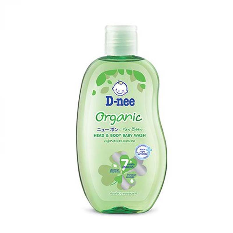 Tắm gội toàn thân em bé D-NEE xanh lá 200ML