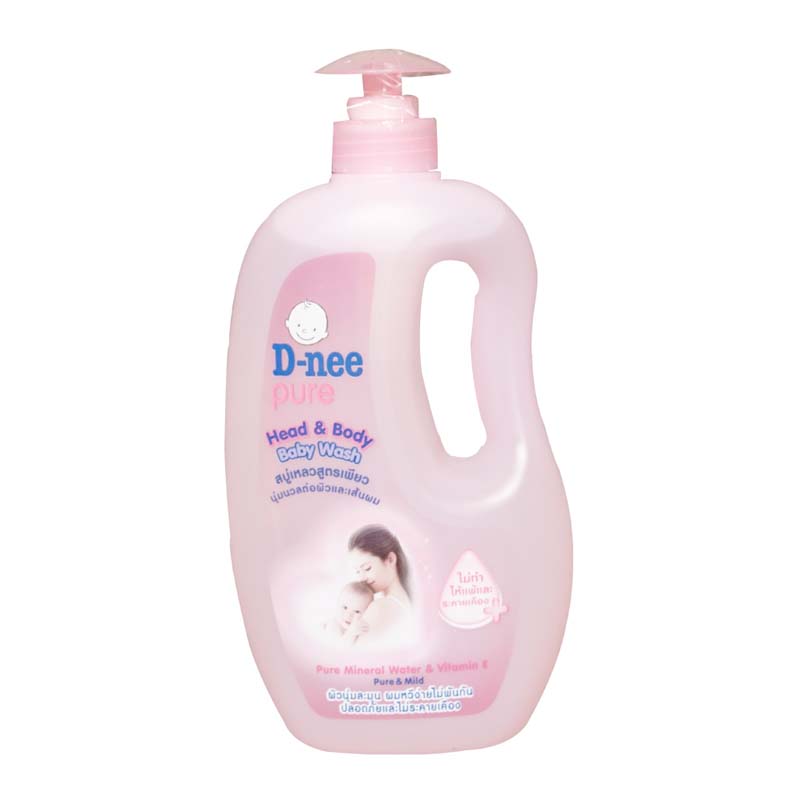 Tắm gội toàn thân em bé D-NEE hồng 800ML