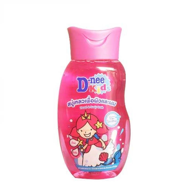 Tắm gội toàn thân trẻ em D-NEE hồng 200ML