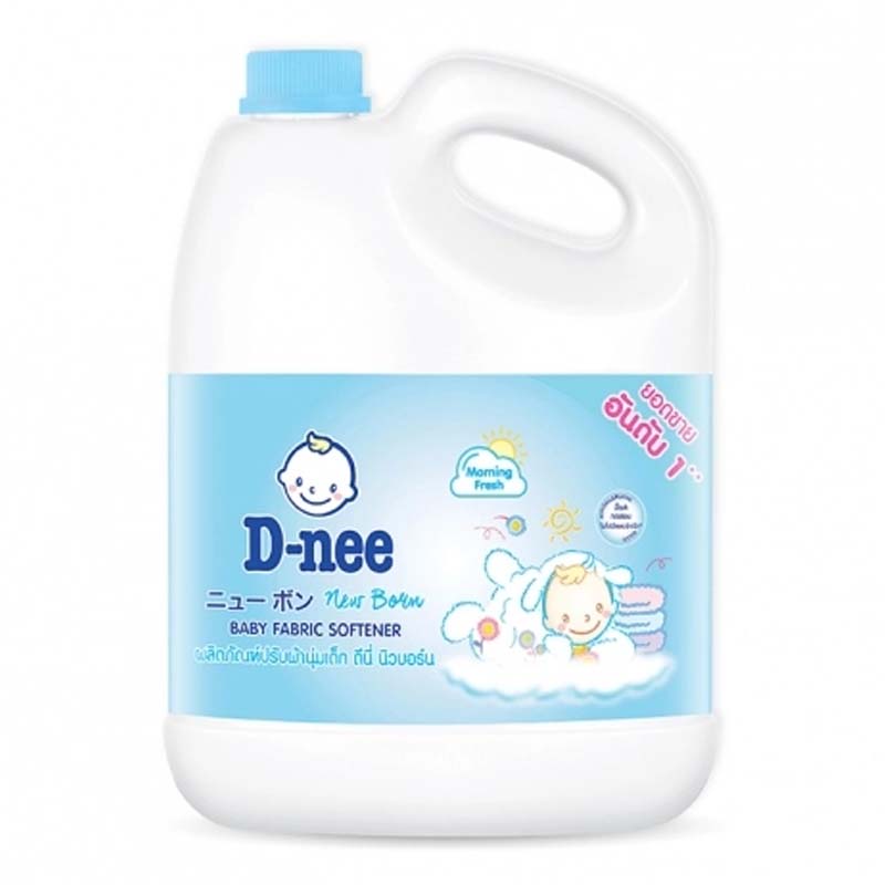 Nước xả mềm quần áo em bé D-NEE xanh 3L