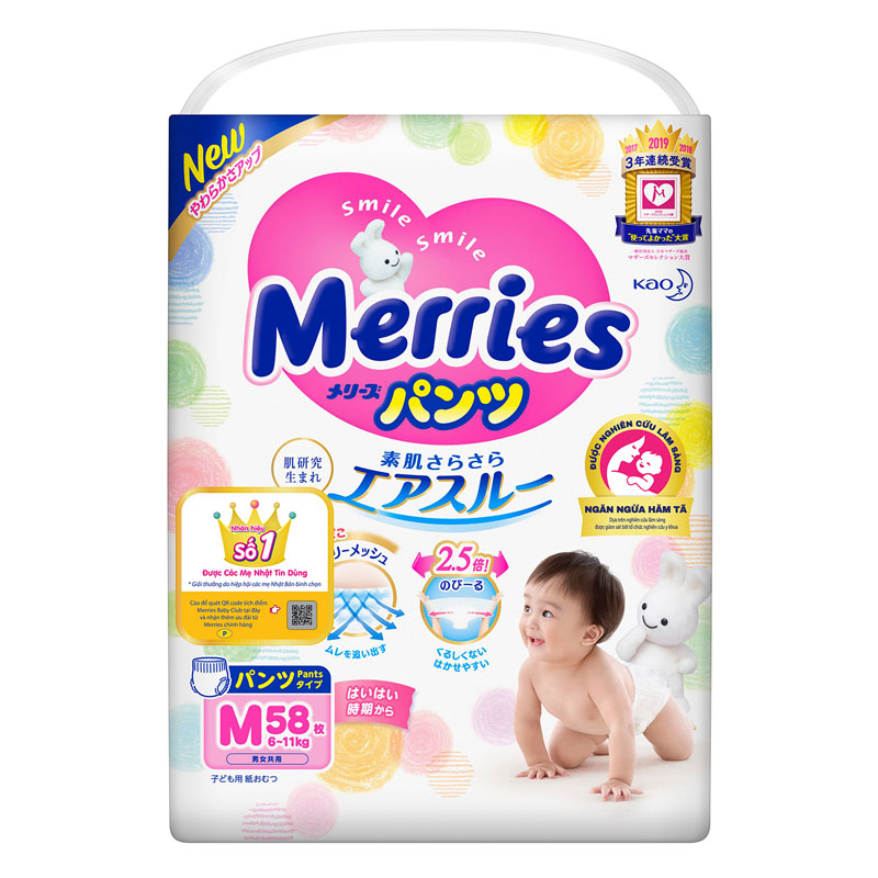 Tã quần MERRIES M 58