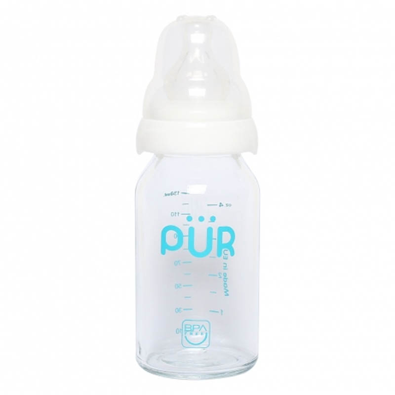 Bình sữa thủy tinh PUR 130ML